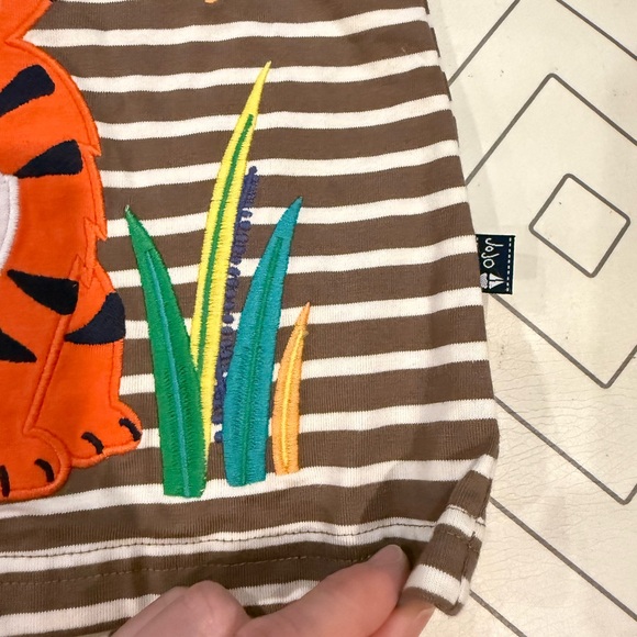 NWT JoJo Maman Bebe Striped Tiger Tee - Picture 6 of 10